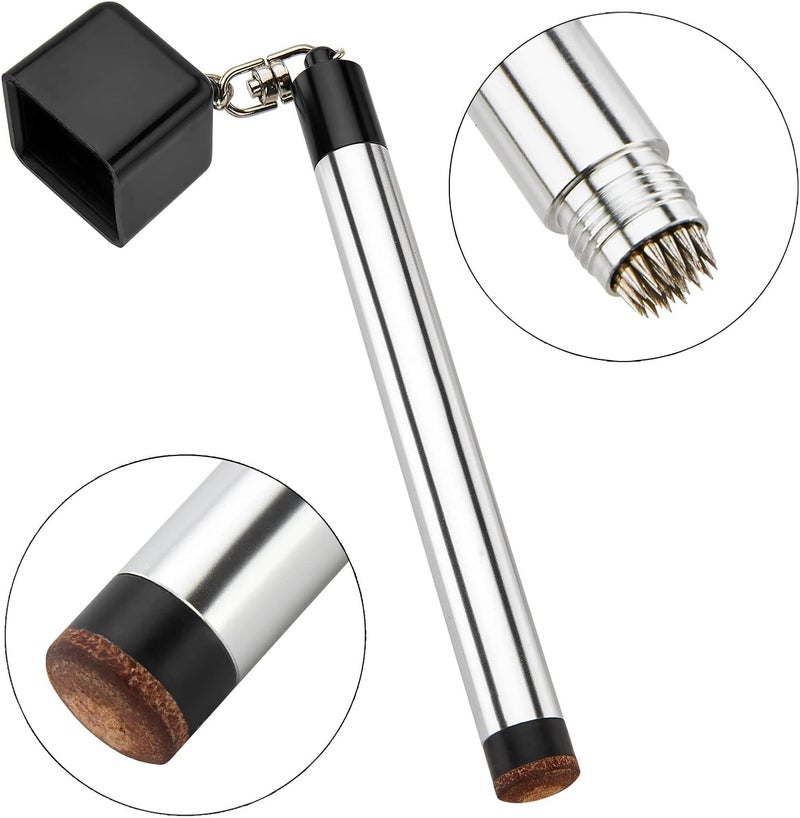 TRINKA 2 Pcs Pool Chalk Holder for Billiards, 2 in 1 Portable Pool Snooker Chalk Holder Billiard Cue Tip Pricker Prep Tool, Pool Table Accessory - Image 2